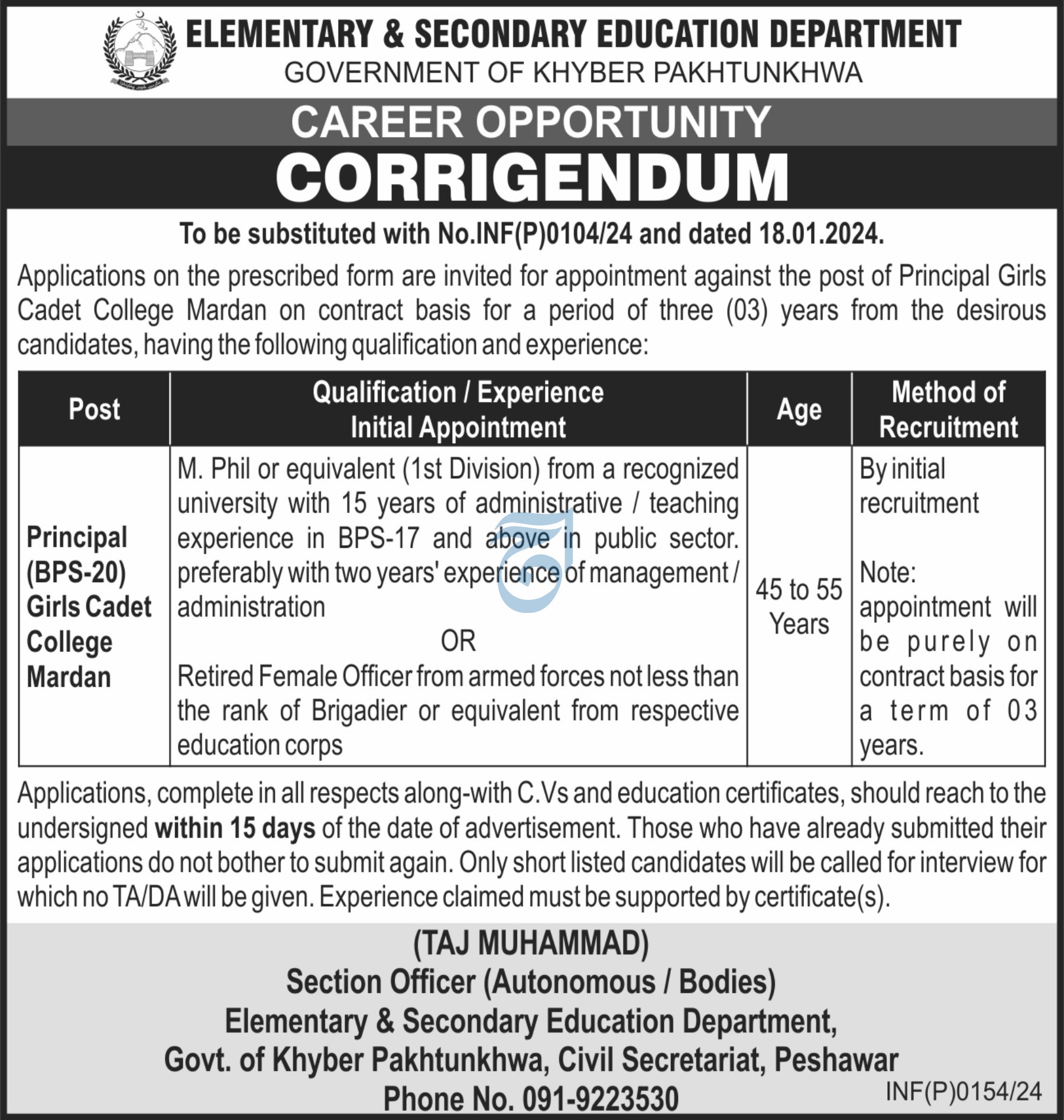 Elementary & Secondary Education Department Jobs 2024 2024 Job
