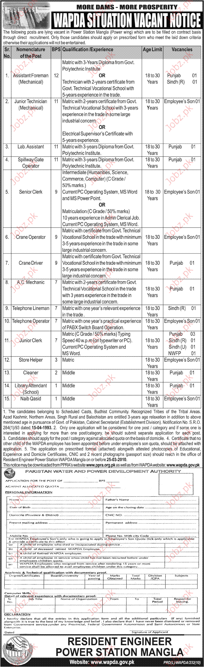 WAPDA Job Opportunities 2024 Job Advertisement Pakistan