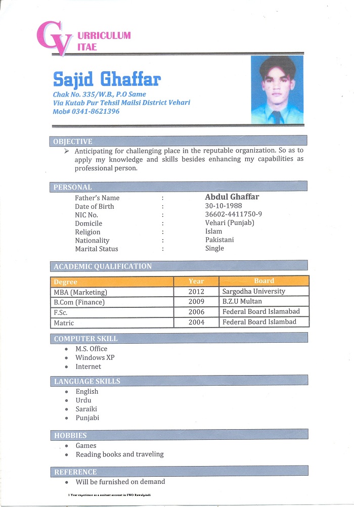Sajid Ghaffar Accounting