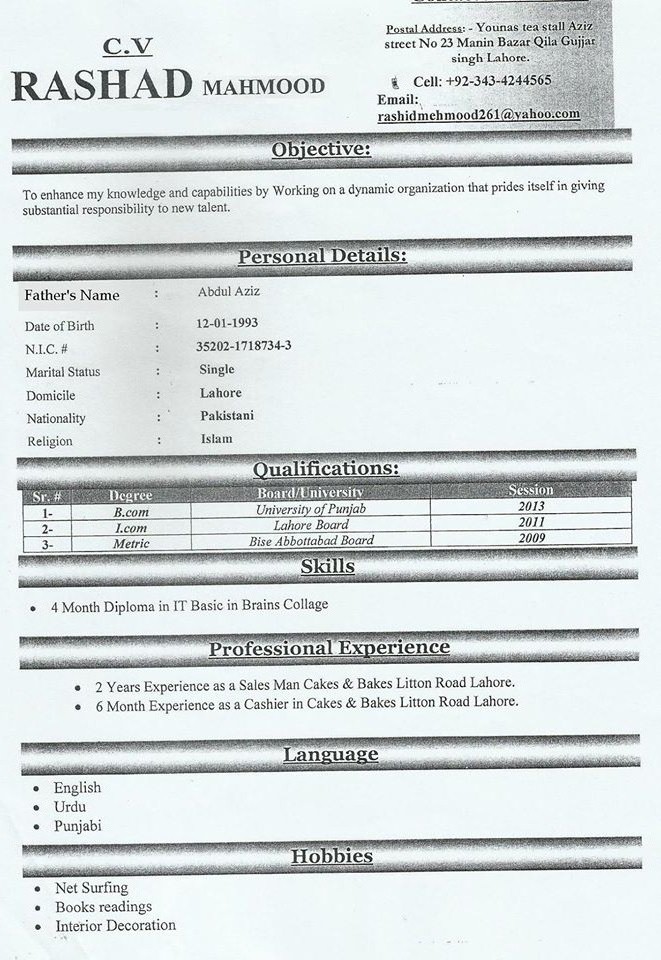 RASHAD MAHMOOD Profile