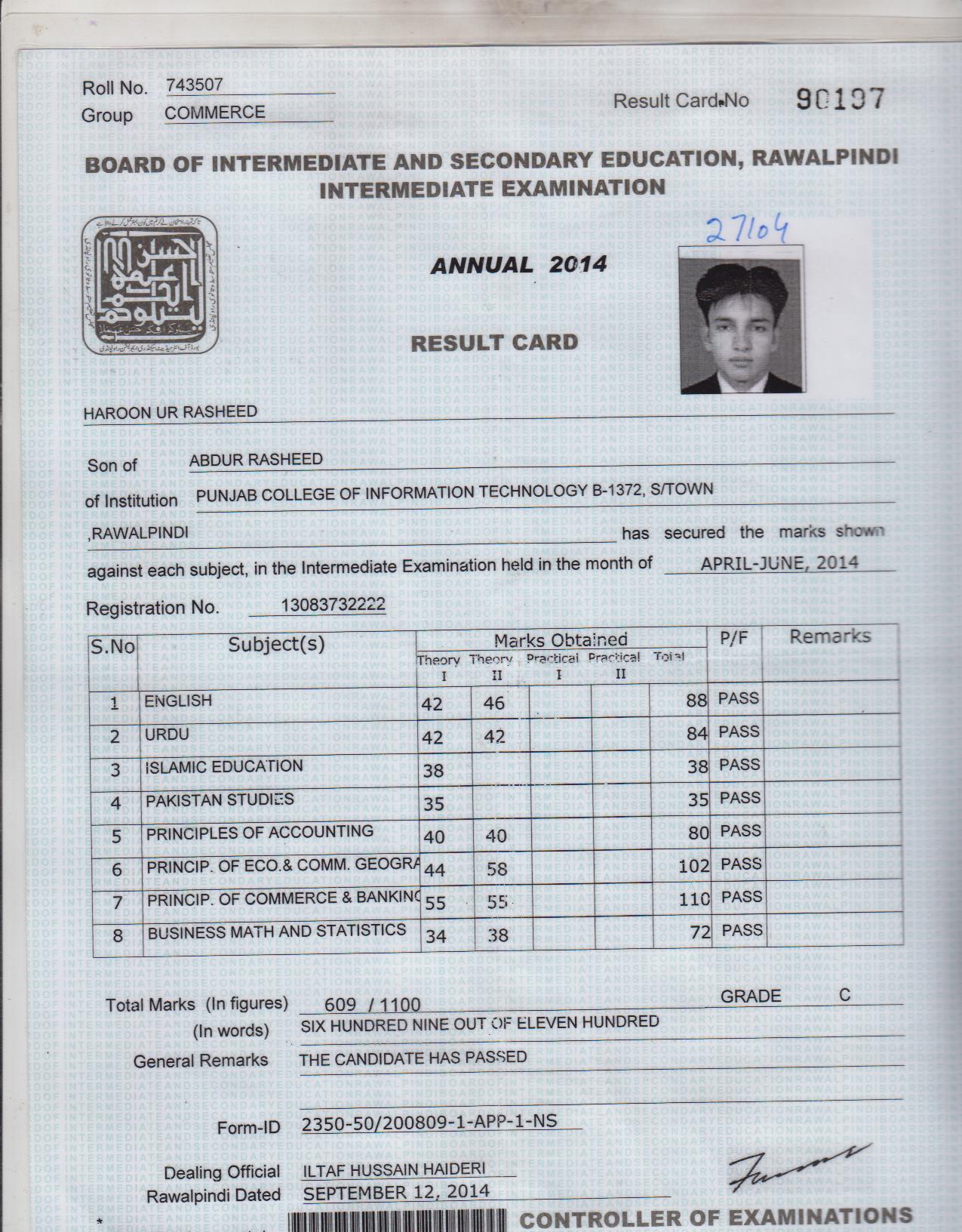 Haroon Rasheed Profile Haroon Rasheed Profile