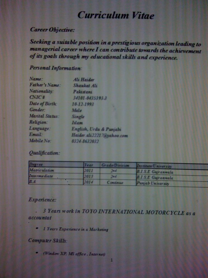 Ali Haider Profile Ali Haider Profile