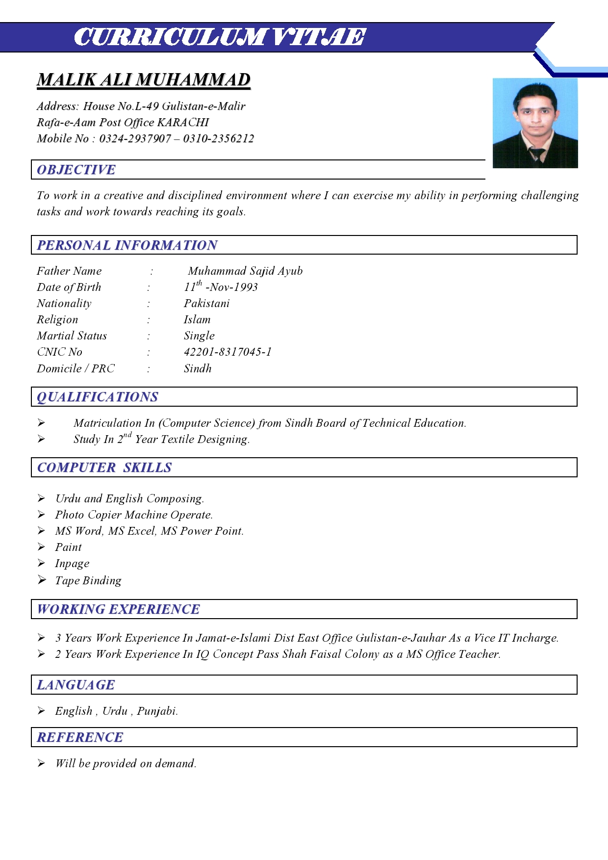 Malik Ali Data Processing