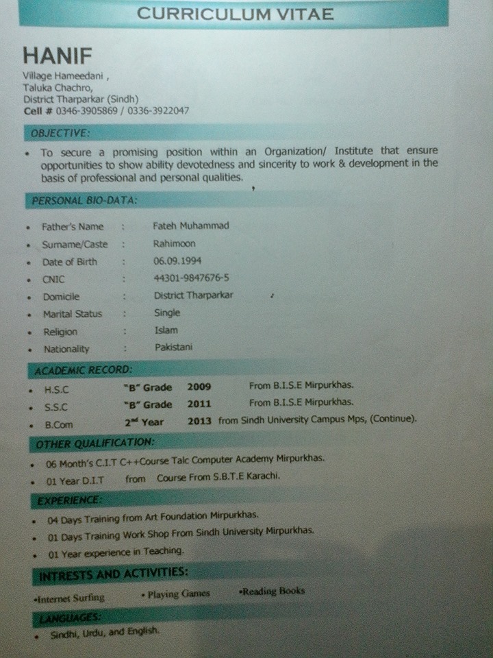 Hanif Rahimoon Profile