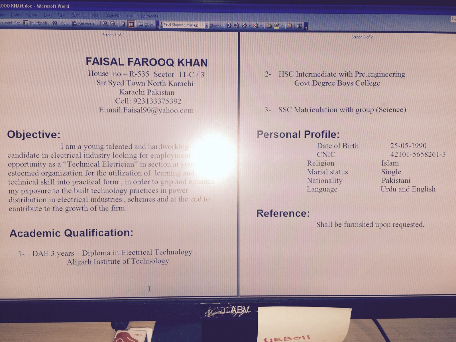 Faisal Khan Technical Support