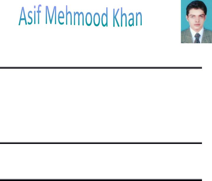 Asif Khan Creative Writing