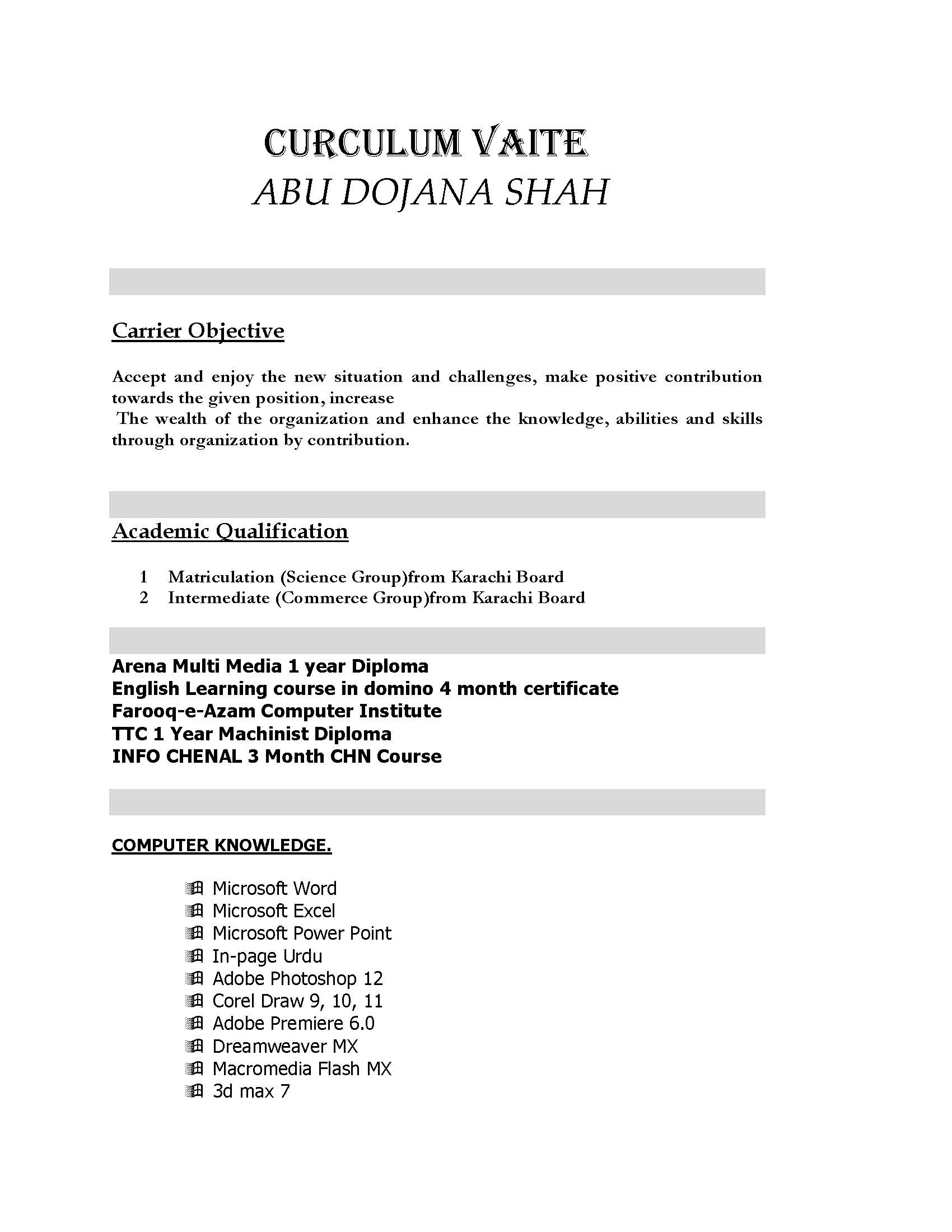 Abu Dojana Shah Industrial Design