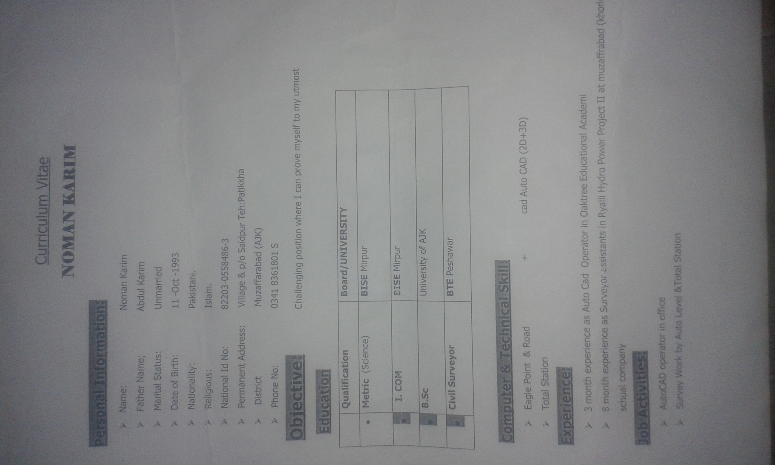 Noman Karim Profile Noman Karim Profile