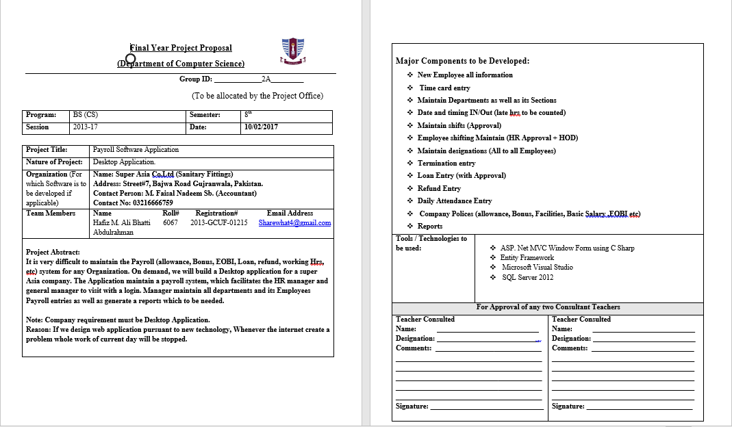 Hafiz Muhammad Ali Bhatti Profile