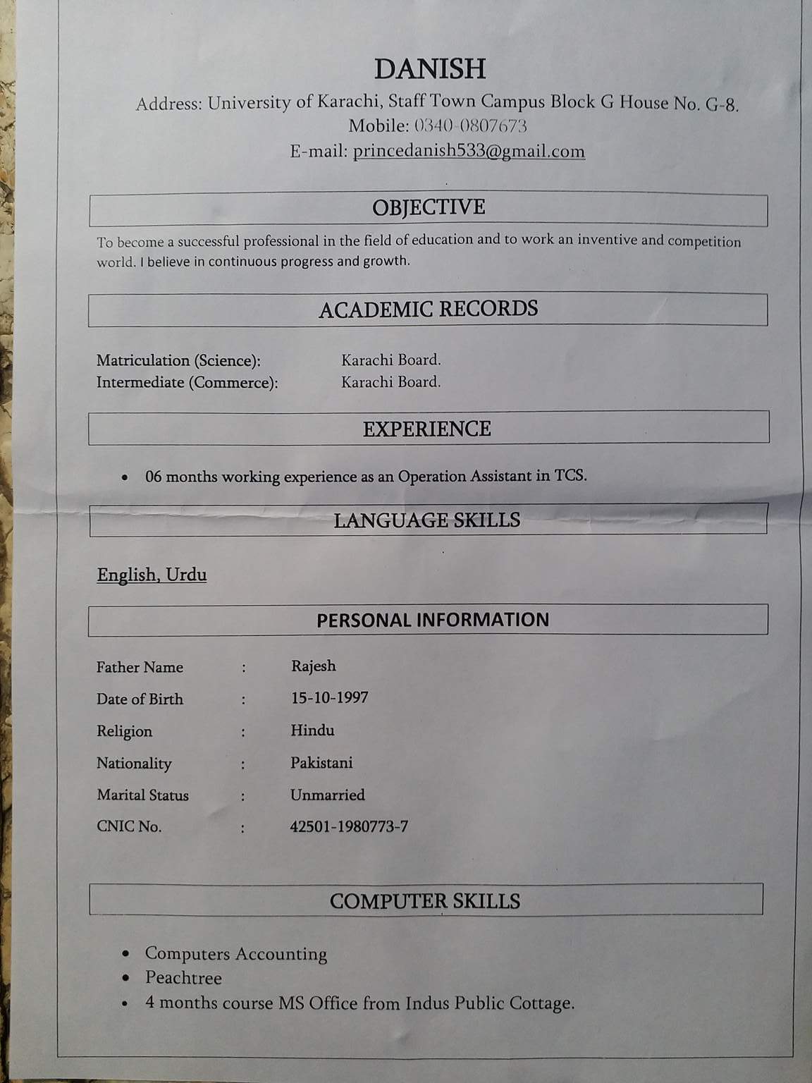 Danish Rajesh Accounting