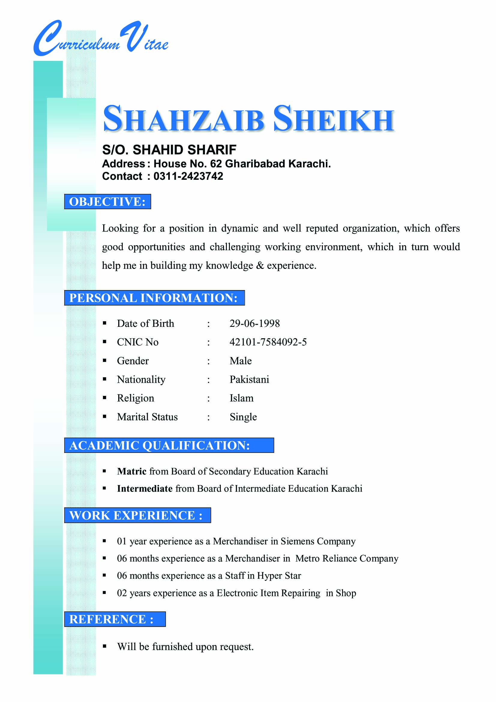 Shahzaib Shahid Technical Support