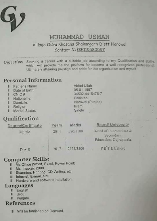 Muhammad Usman Profile