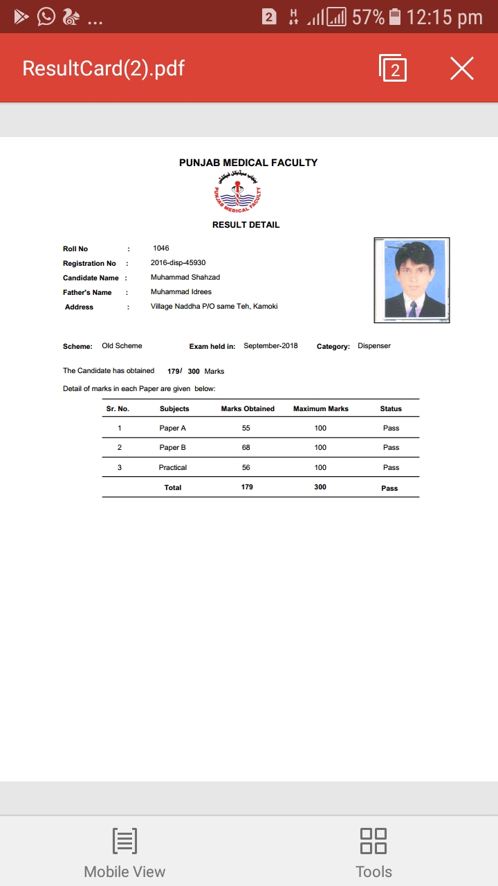 Muhammad Shahzad Profile Muhammad Shahzad Profile