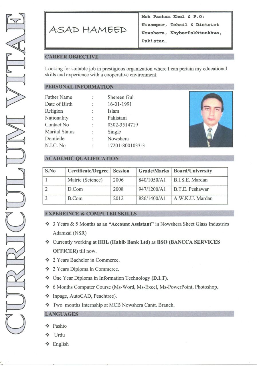 Asad Hameed Accounting, Management, Finance