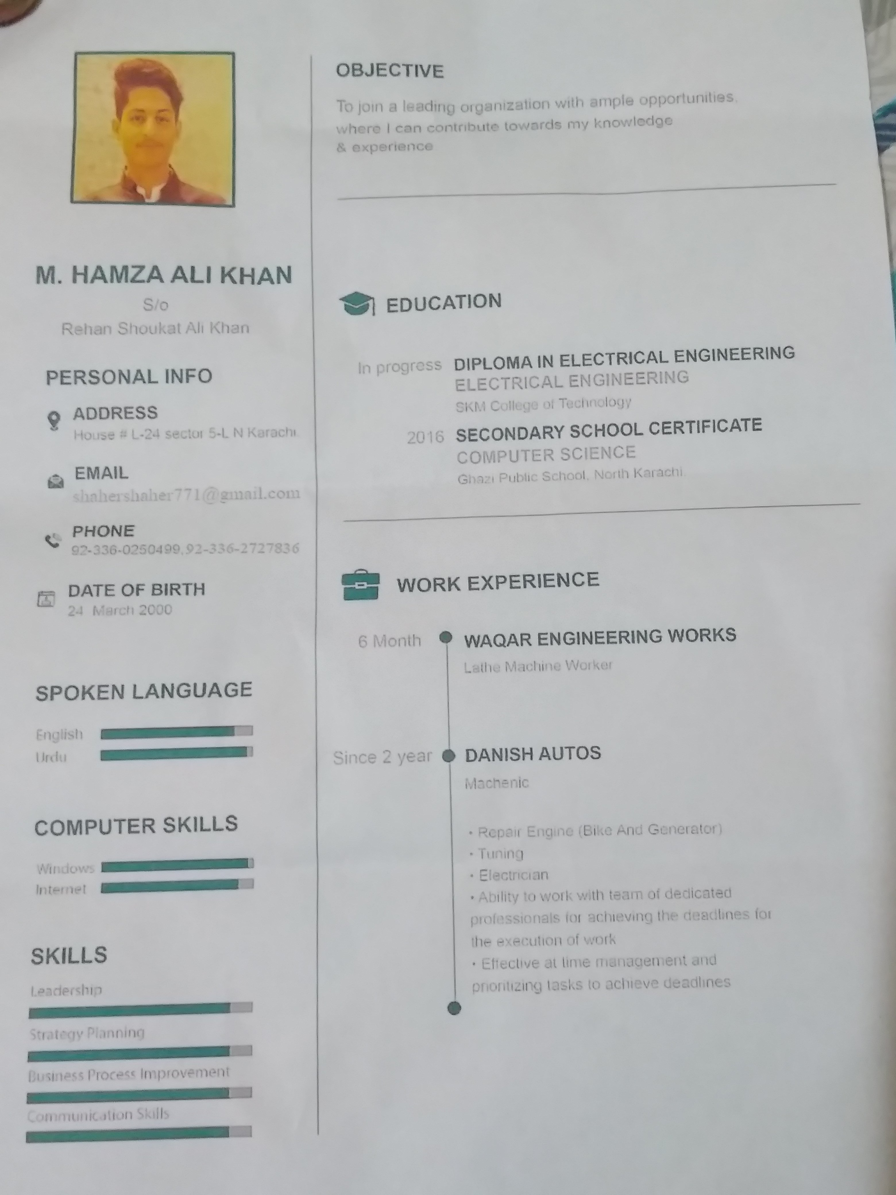 Muhammad Hamza Ali Khan 