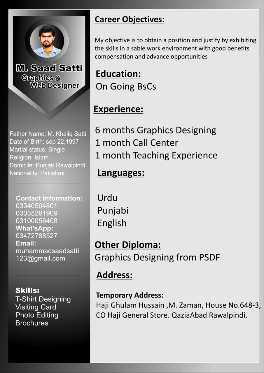 Muhammad Saad Satti Profile Muhammad Saad Satti Profile