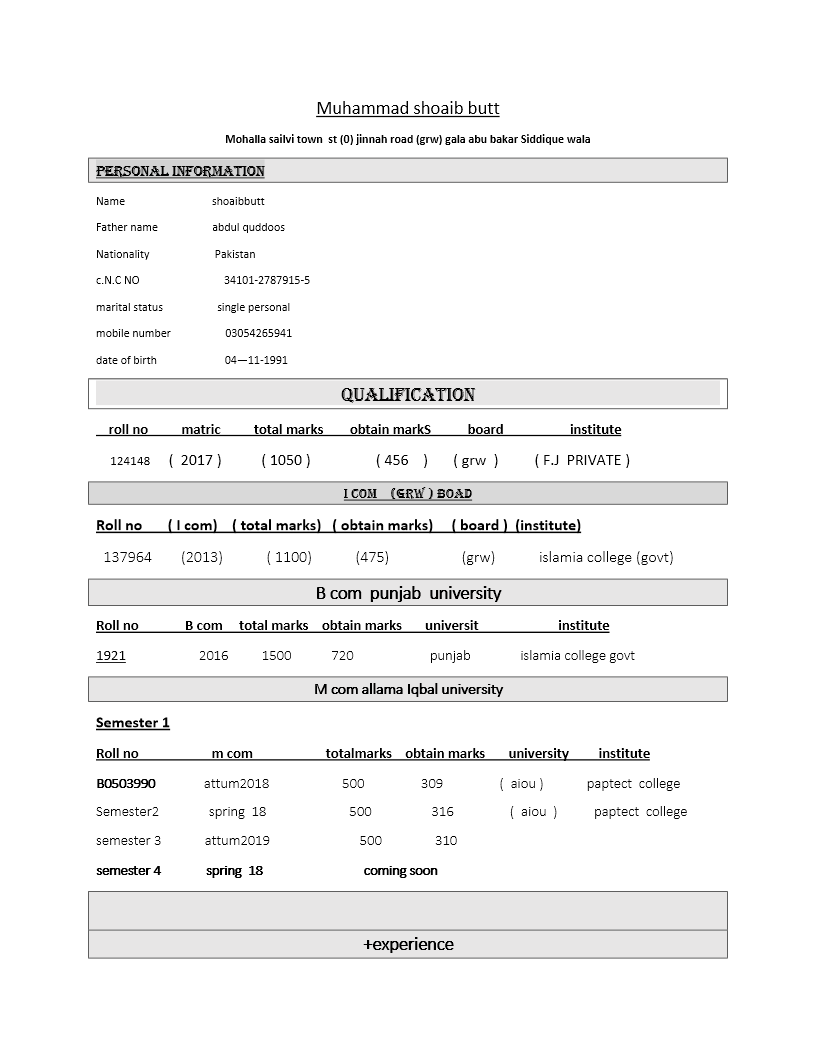 Shoaib Butt Profile Shoaib Butt Profile