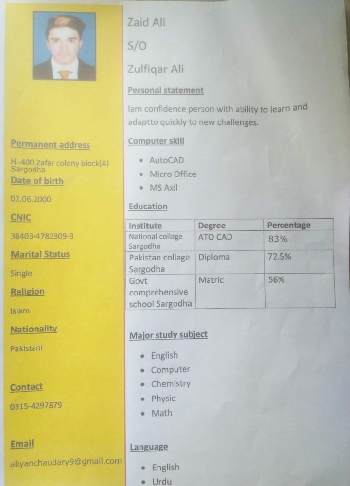 Zaid Ali Profile Zaid Ali Profile