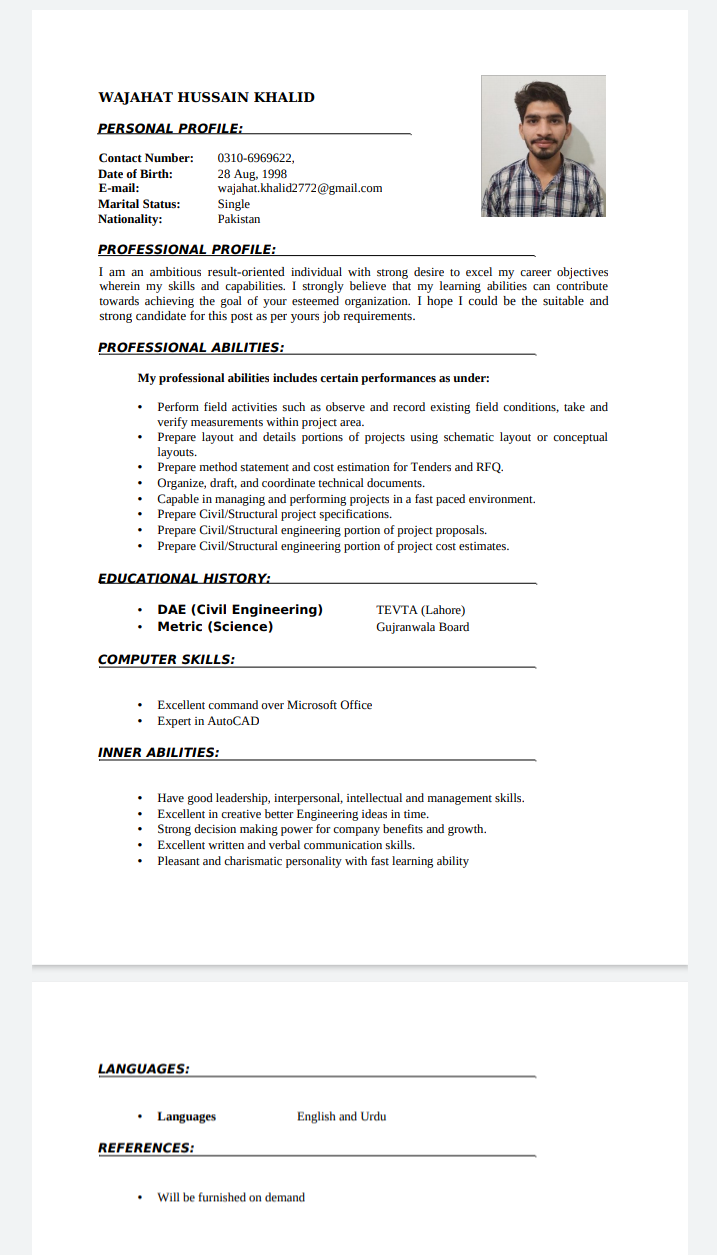 Wajahat Hussain Khalid 