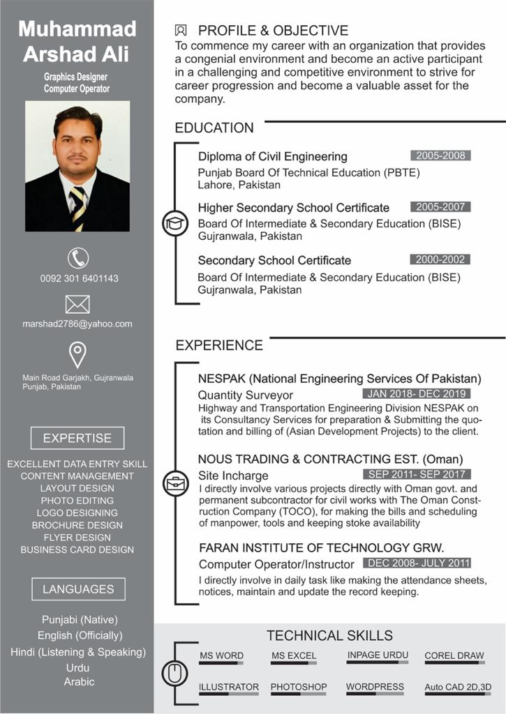 Arshad Ali Banner Design, Flyer Design, Logo Design, Photoshop, Data Entry, Excel, Corel Draw, Office 365