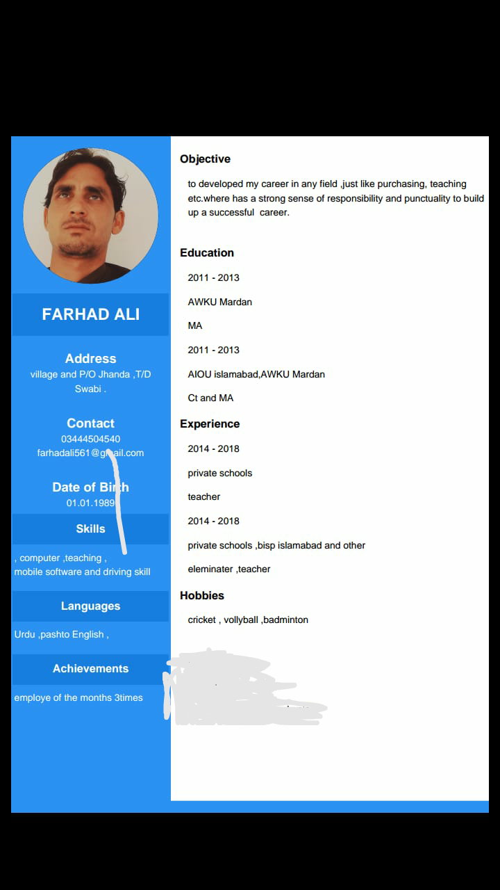 Farhad Ali Profile Farhad Ali Profile