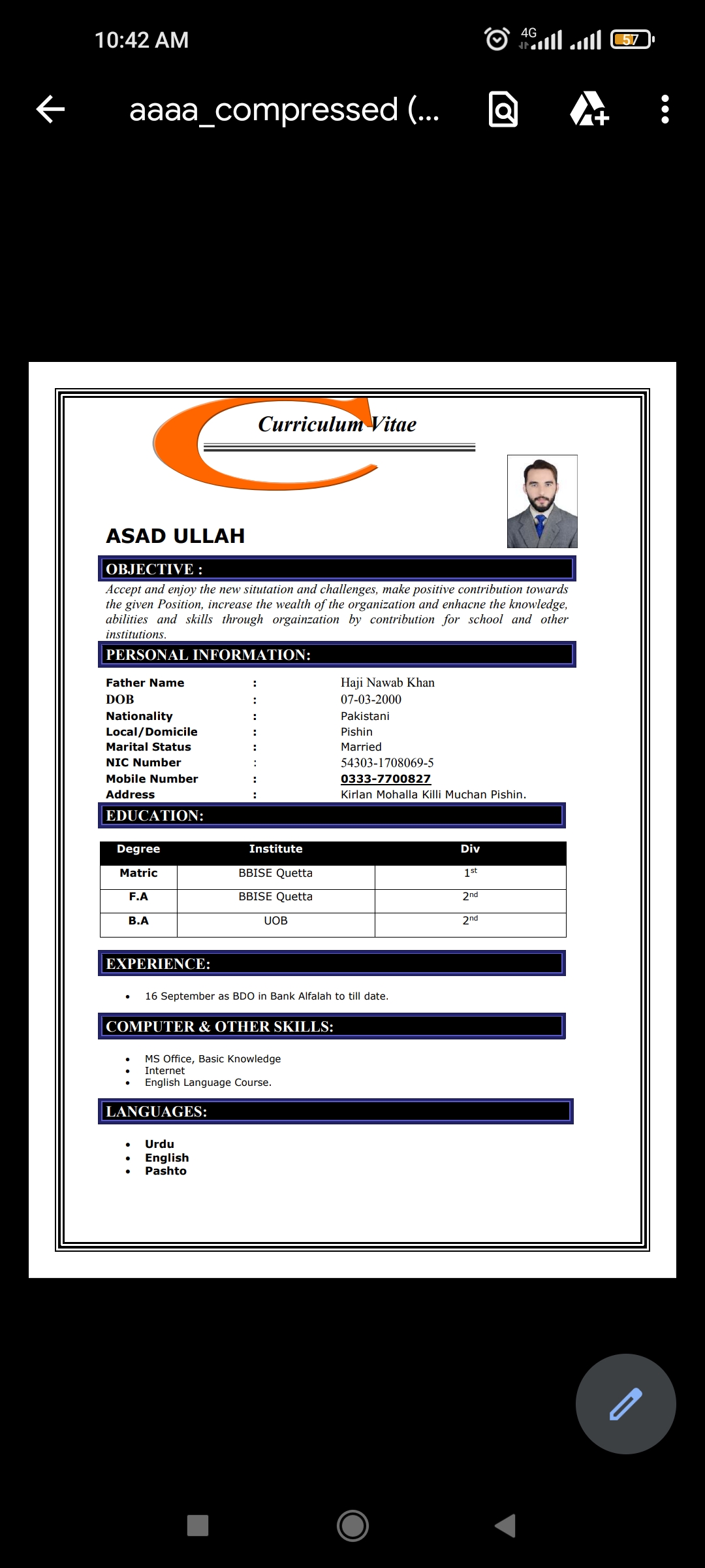 Asad Ullah Asad Ullah Profile