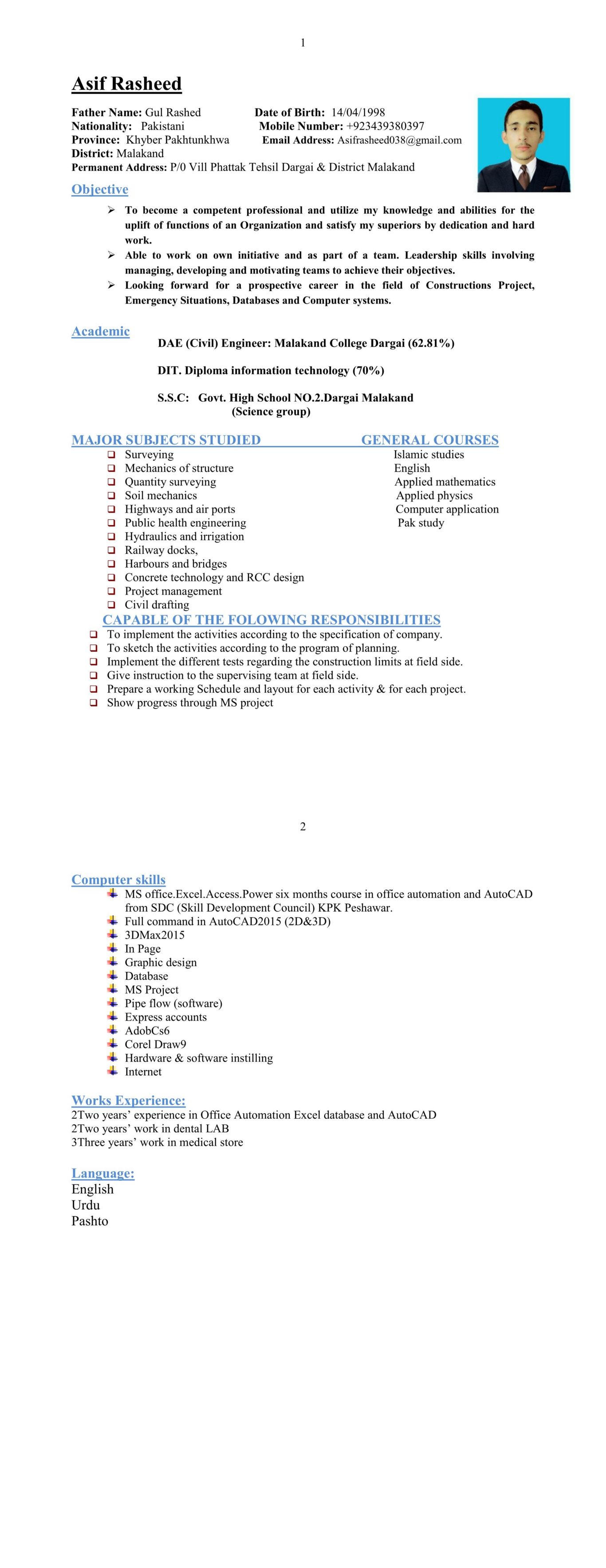 Asif Rasheed Profile