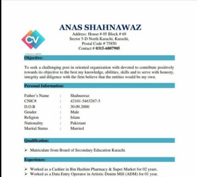 Anas Shahnawaz Profile