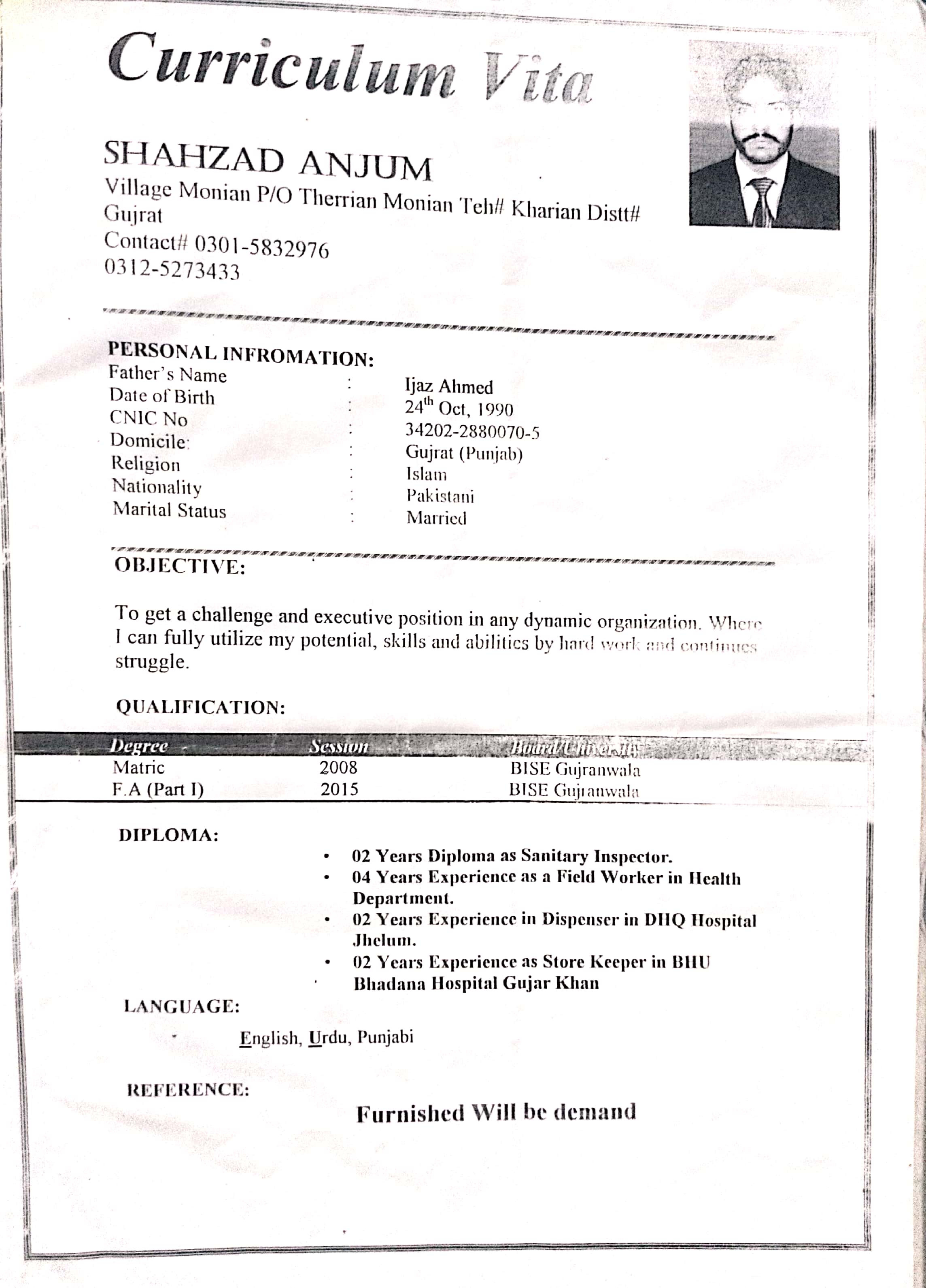 Shahzad Anjum Healthcare Education