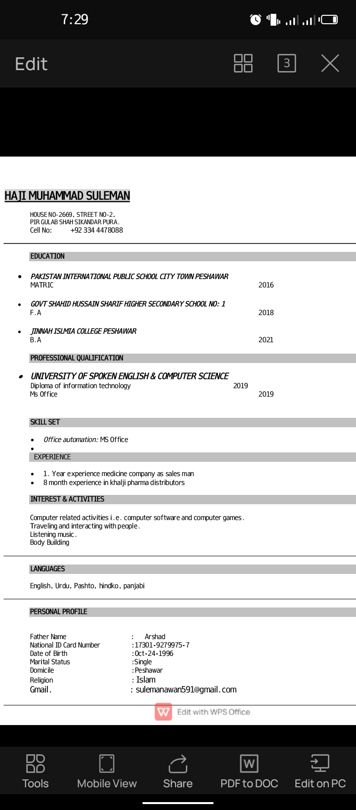 Suleman Awan Profile Suleman Awan Profile