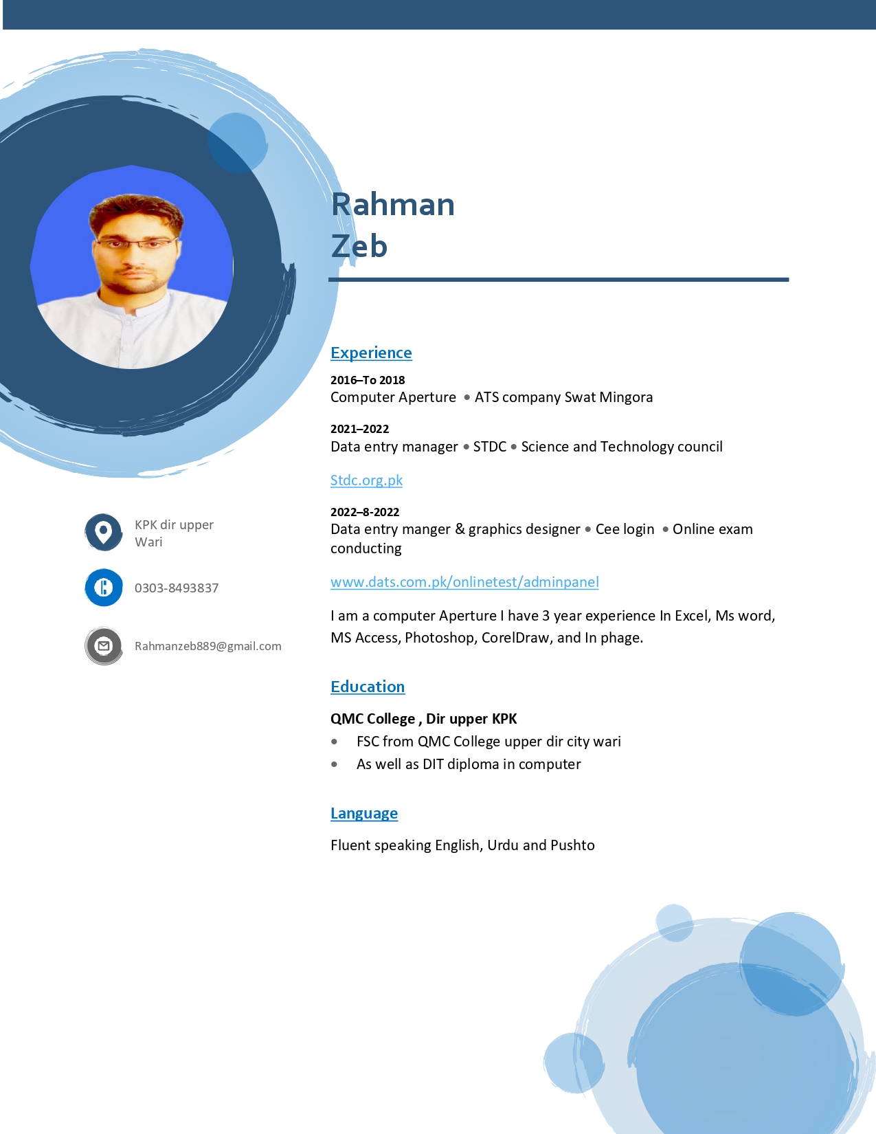 Rahman Zeb Profile