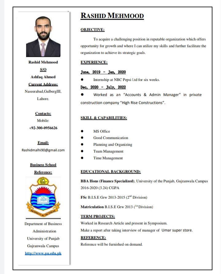 Rashid Mehmood Profile Rashid Mehmood Profile