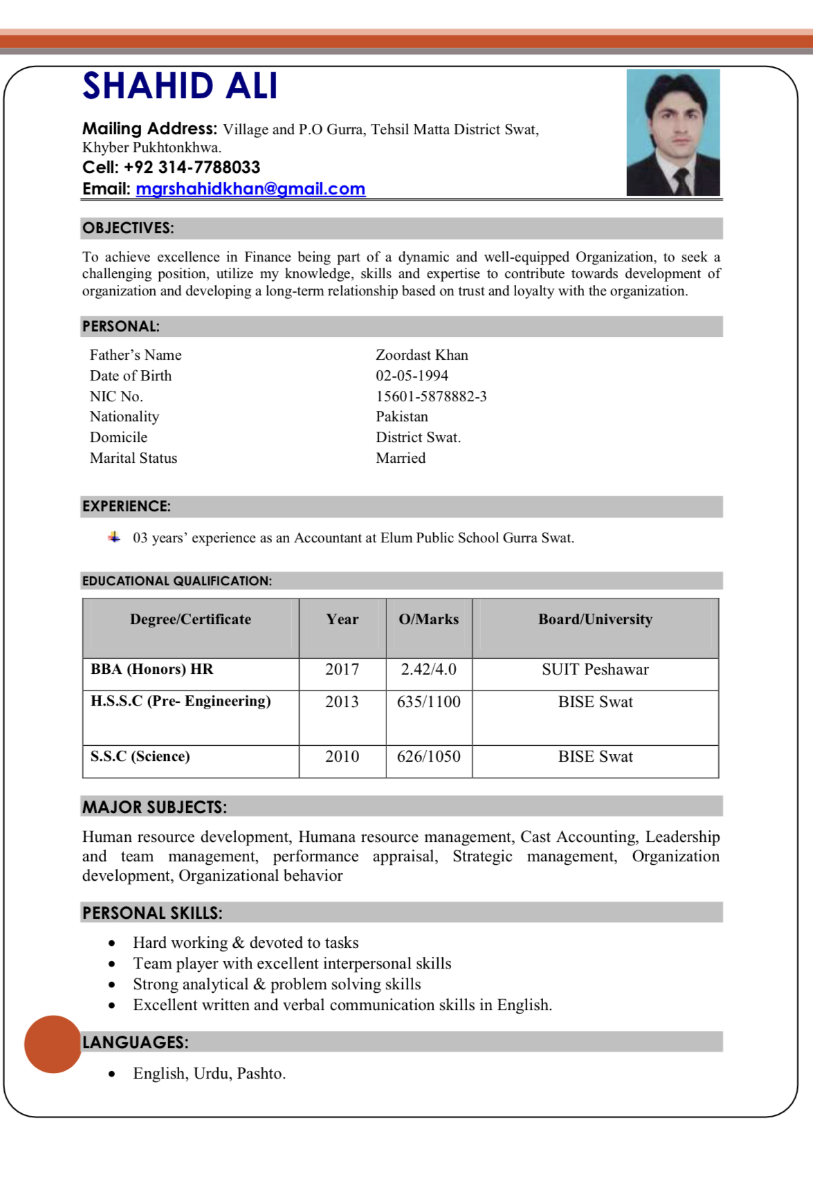 Shahid Ali Profile Shahid Ali Profile