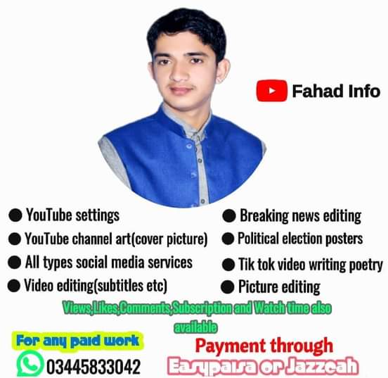 Farman Ullah English Typing, Cooking, Driving, MS Office, Urdu Typing, Shorthand, 3D Animation, 3D Design, 3D Rendering, ActionScript