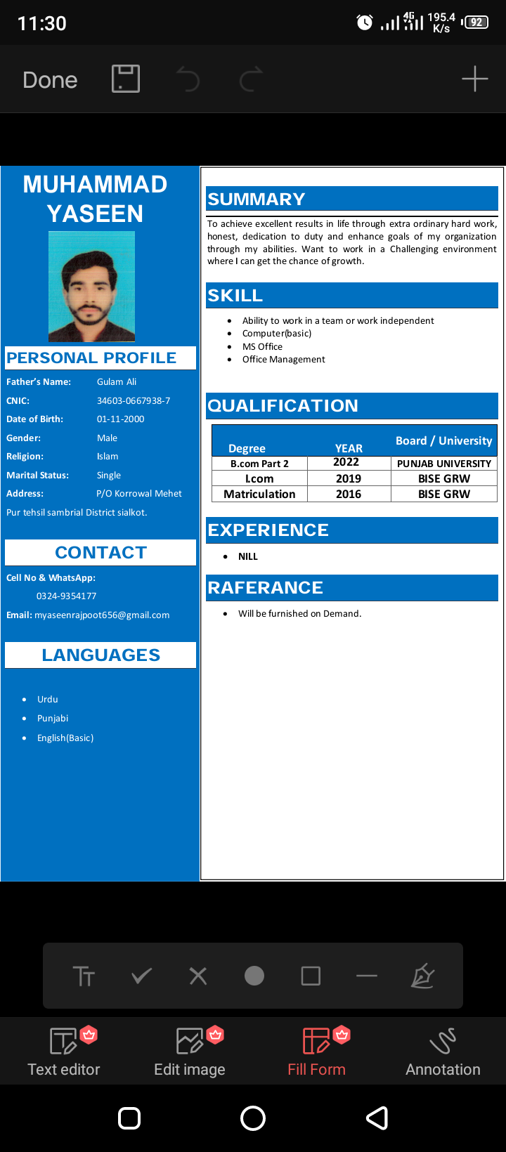 Muhammad Yaseen Rajpoot Profile Muhammad Yaseen Rajpoot Profile