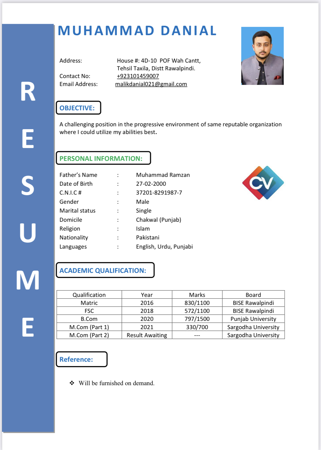 Muhammad Danial Profile