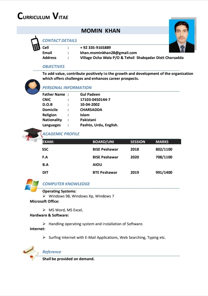 Momin Khan English Typing, Urdu Typing, Driving, Motorcycle Courier