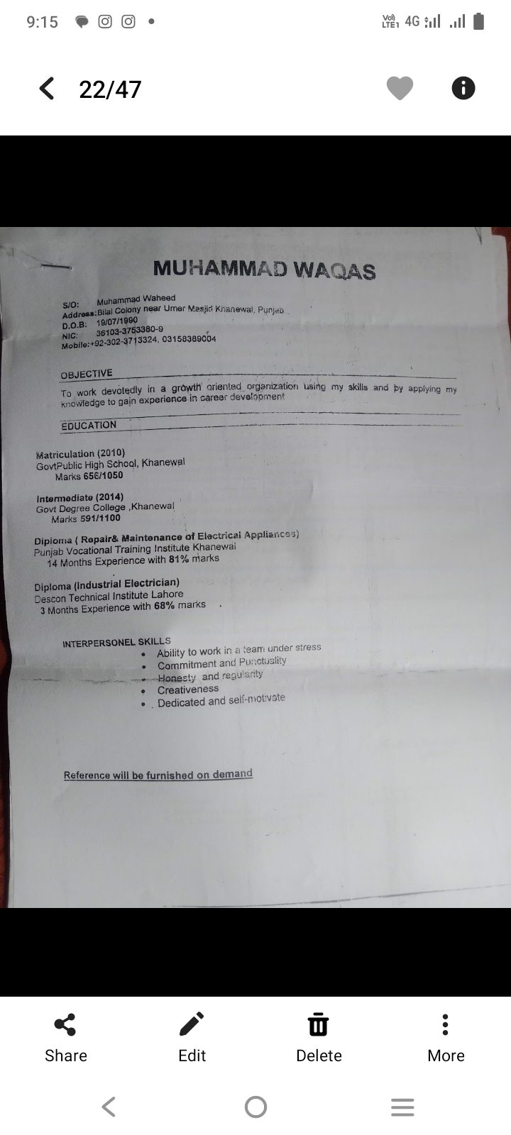 Muhammad Waqas Muhammad Waheed Driving, Invitation Design, Logo Design, Music, Photo Editing, Photoshop, Electric Repair