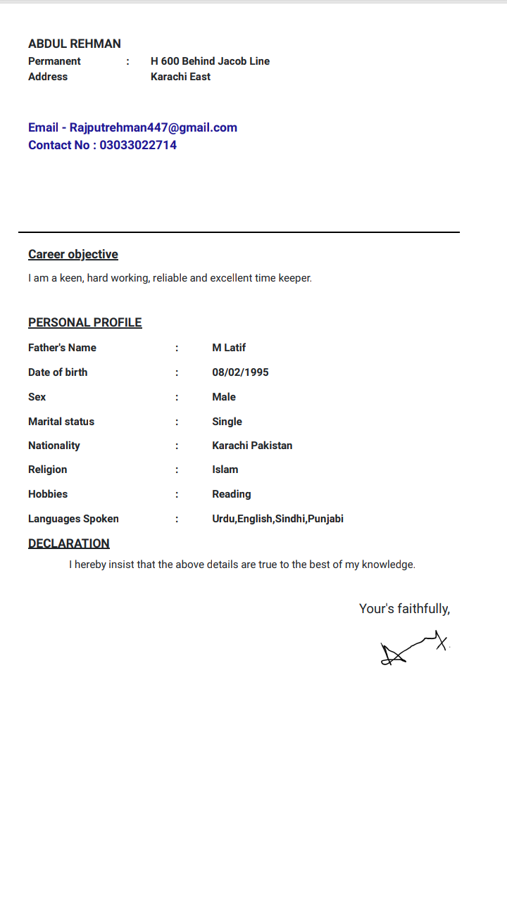 Abdul Rehman Shorthand, Mobile Repair