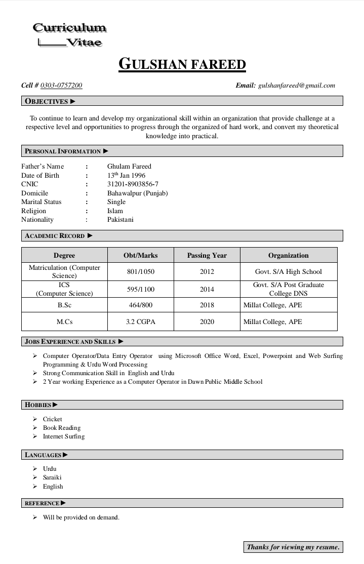 Ghulshaan Fareed Profile Ghulshaan Fareed Profile
