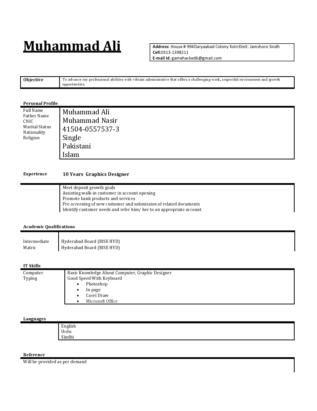 Muhammad Ali English Typing, Urdu Typing, MS Office, CSS, Flyer Design, Flex, Graphic Design, Illustrator, Logo Design, Poster Design