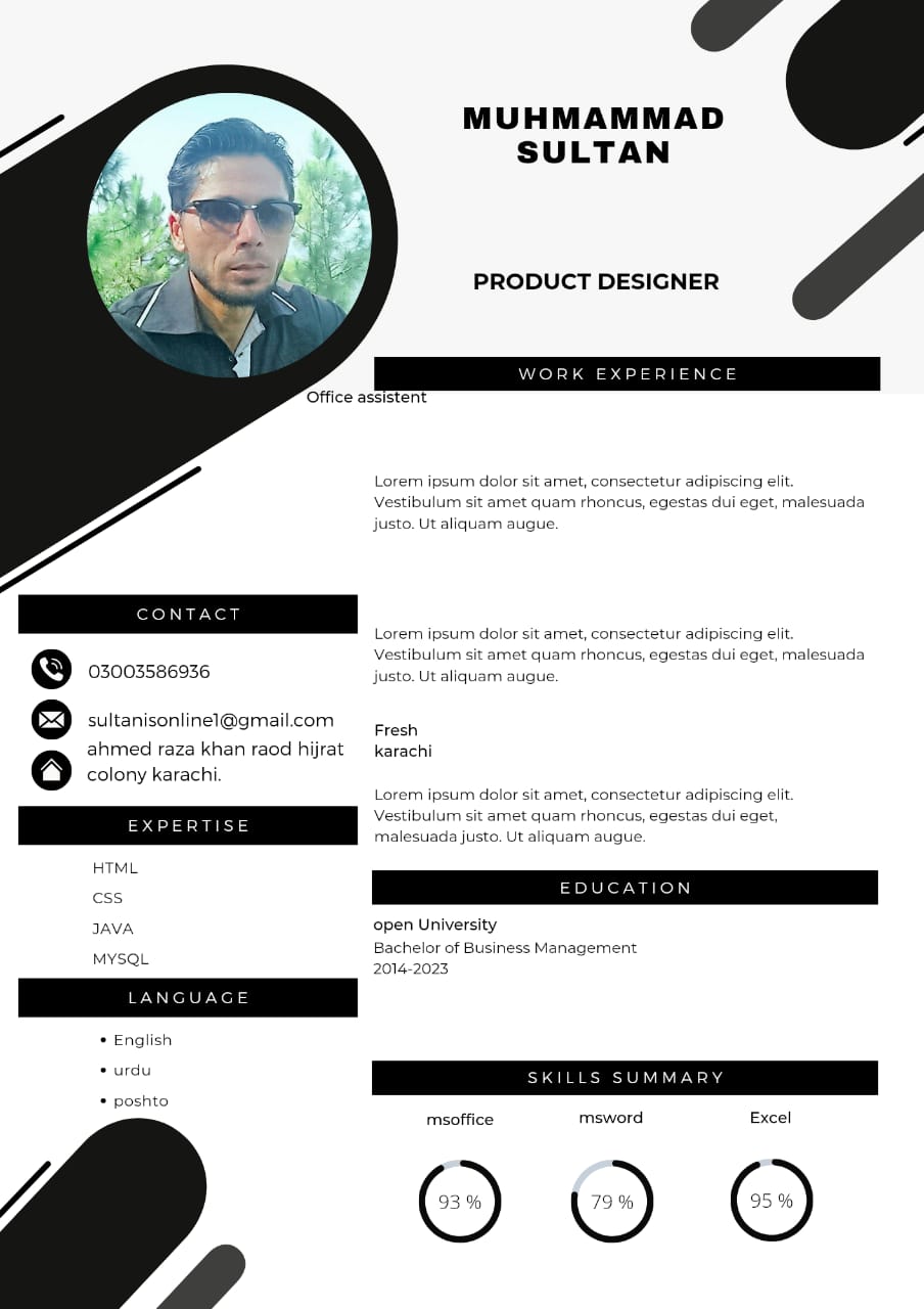 Momin Khan English Typing, Cooking, MS Office, 3D Design, Bootstrap, CSS, InDesign, Industrial Design, Infographics, A