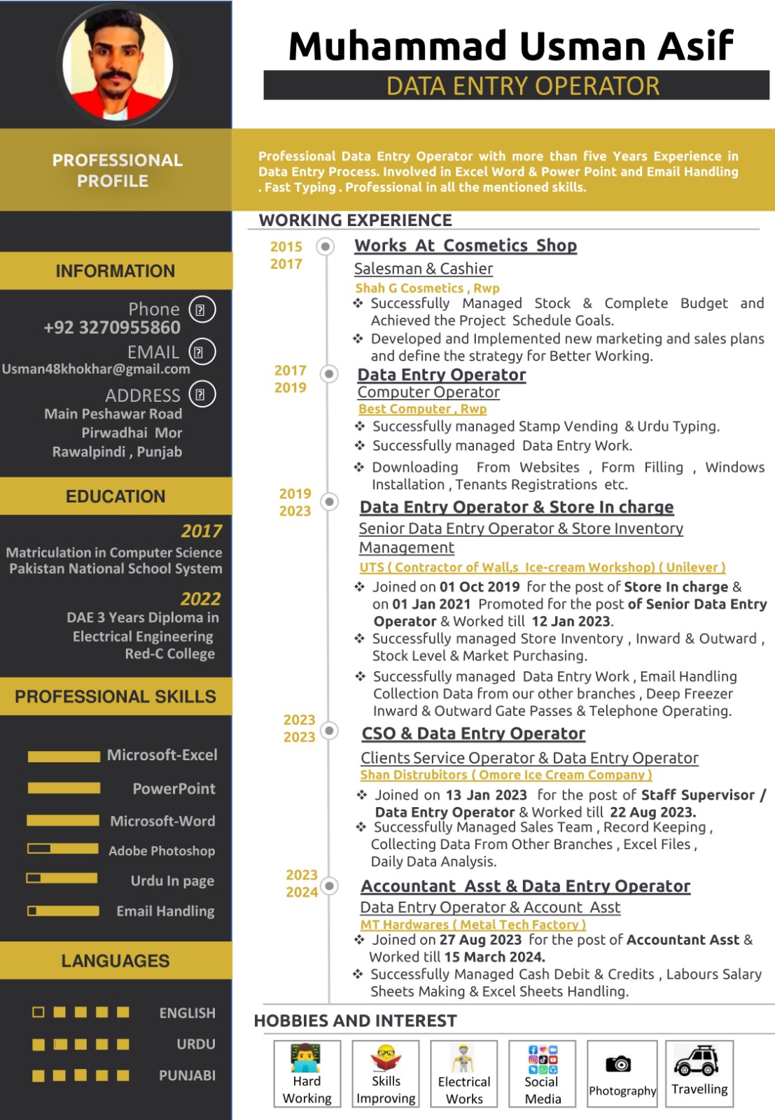 Usman Asif Word Processing