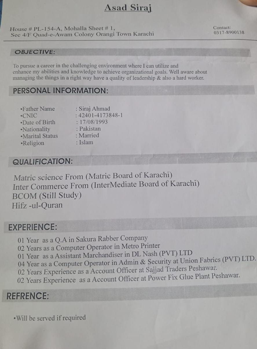 Asad Siraj Profile Asad Siraj Profile