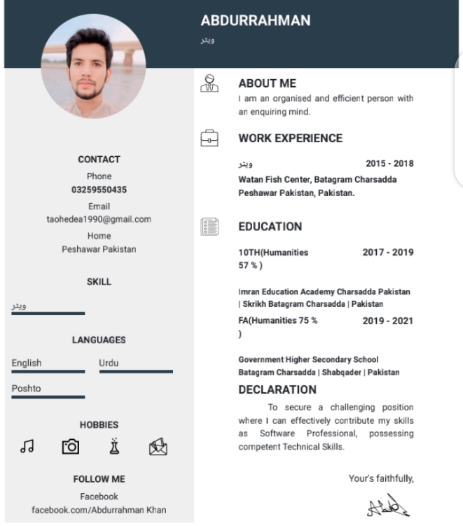 Abdurrahman Khan Profile