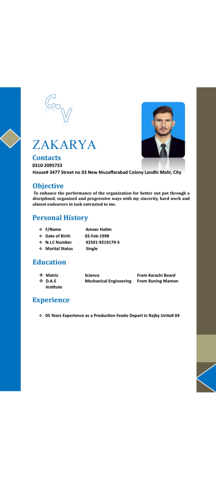 Zakarya Zakarya Profile