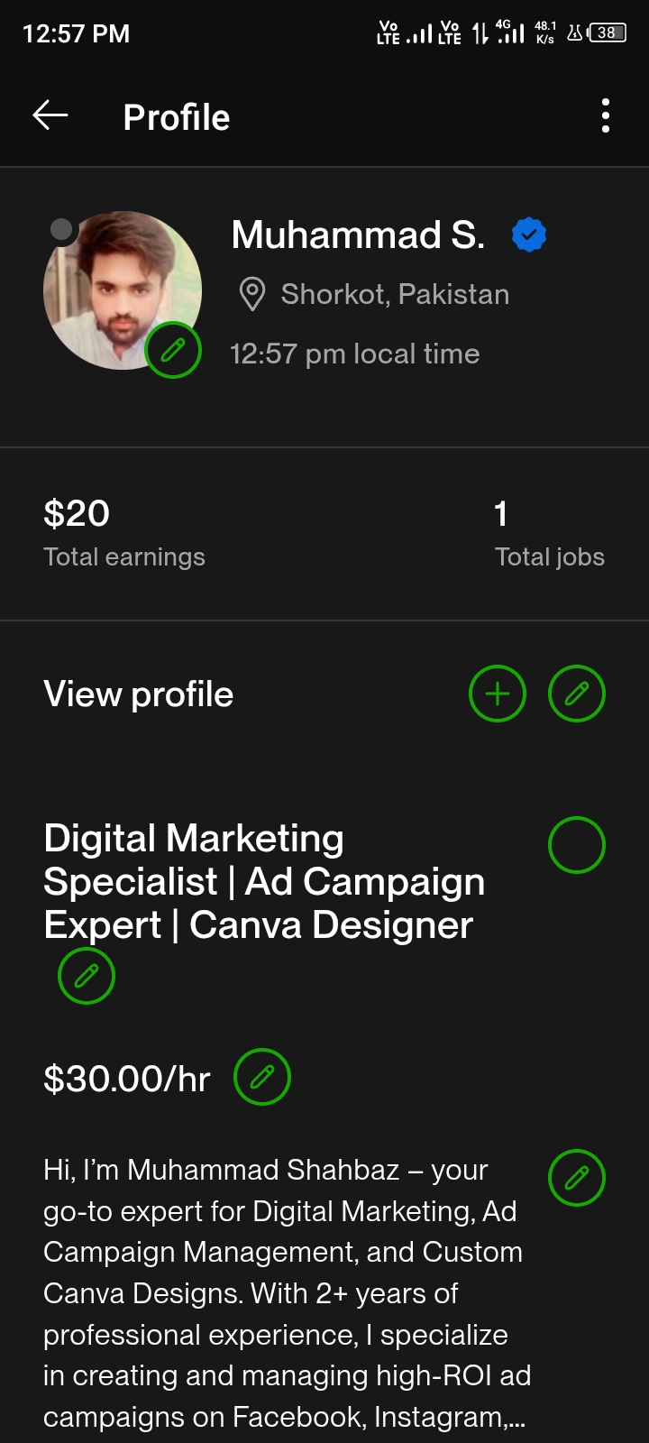 Muhammad Shahbaz Profile