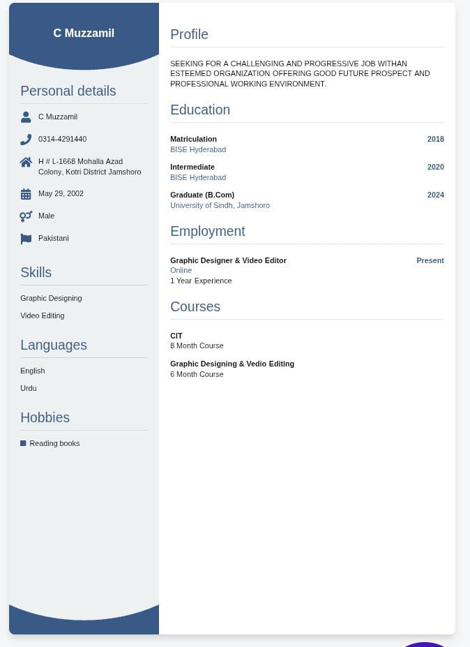 Muzzamil Rajput Graphic Design, MS Office, Blog Design, Banner Design