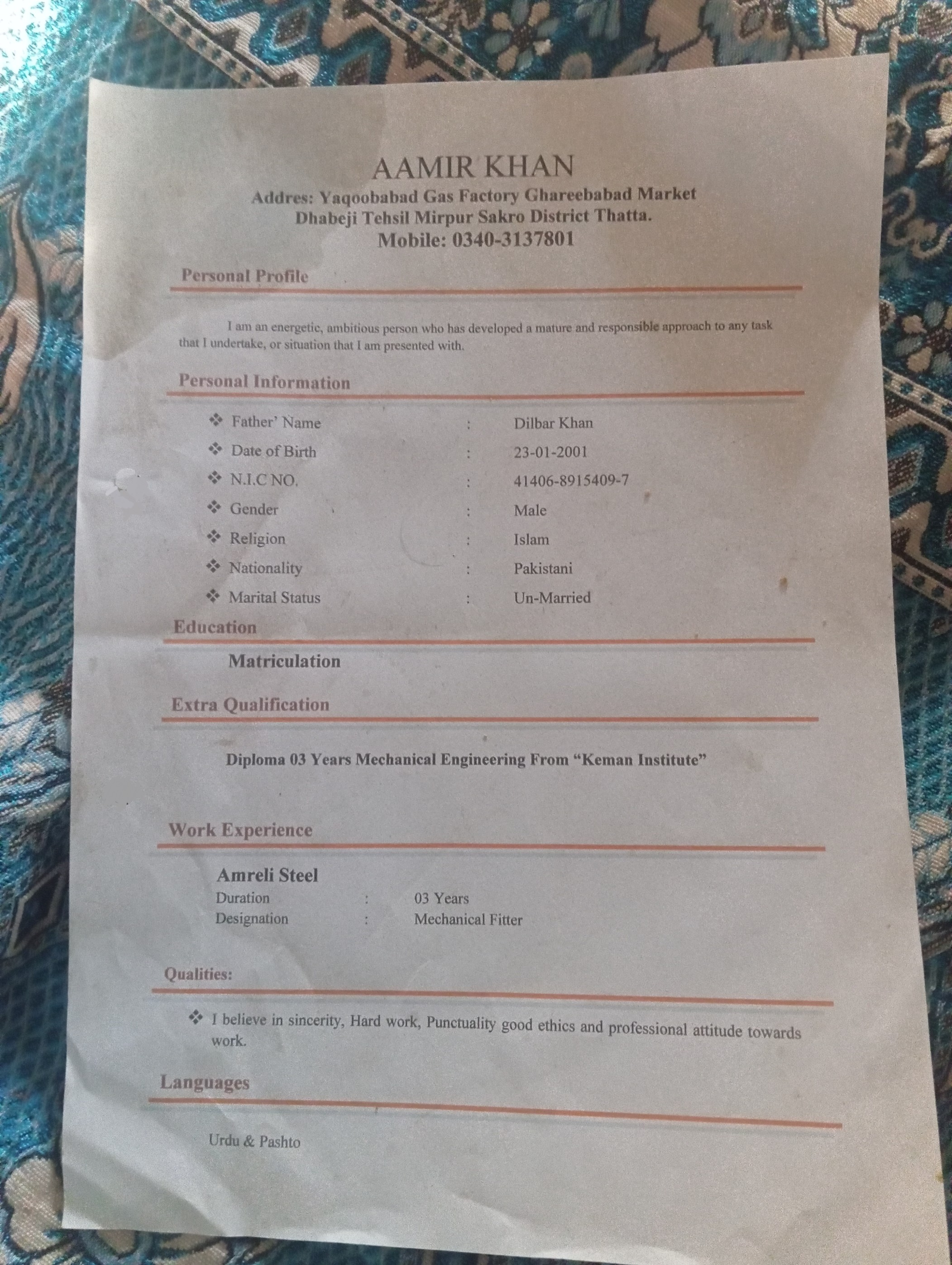 Aamir Khan Profile Aamir Khan Profile