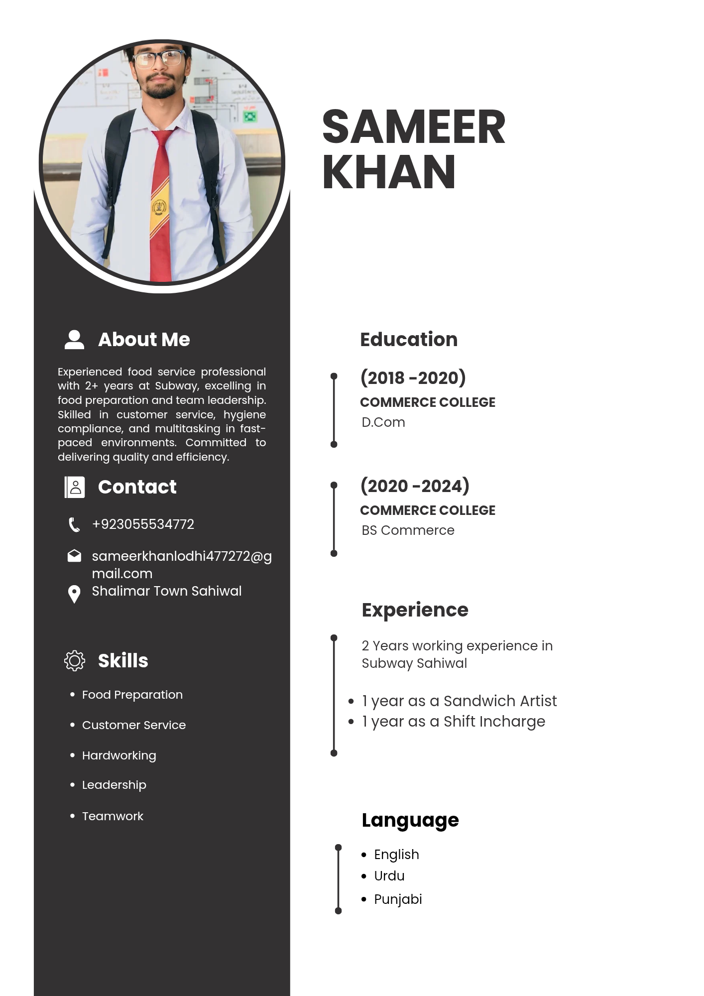 Sameer Khan Profile